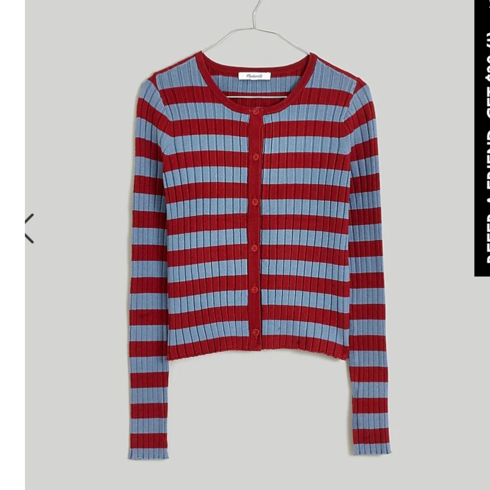 Madewell striped cardigan
